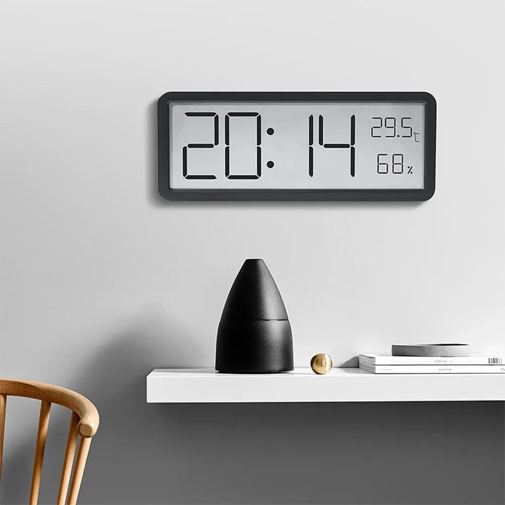 Digital Alarm Clock for Bedroom LCD Display Digital Wall Clo