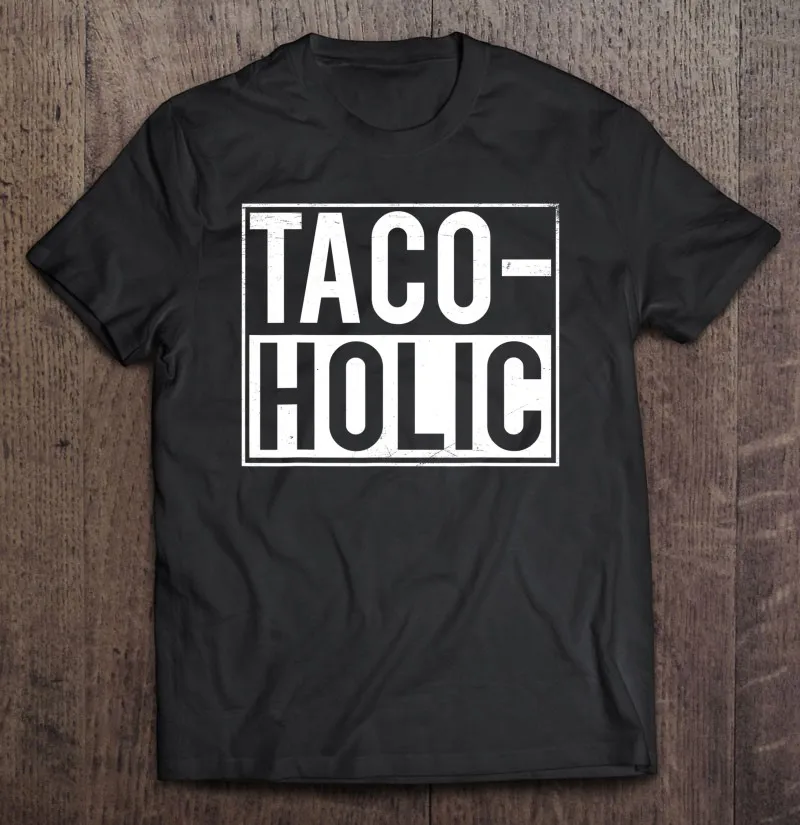 

Футболка Taco-Holic с мексиканской едой, подарки для любителей тако, Мужская футболка большого размера, футболки, мужская рубашка, эстетическая ...