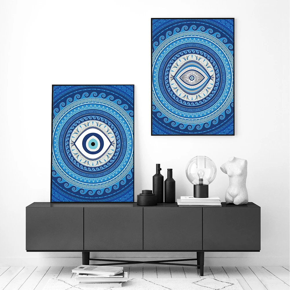 

Фон для фотографий «глаз», ретро средневековый современный холст, абстрактная Настенная картина для гостиной, Nazar, настенная живопись, украшение для дома