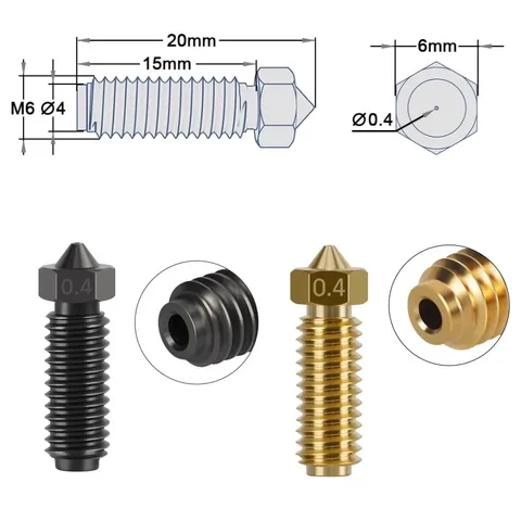 1/2 комплекта Hotend для 3D-принтера Anycubic Kobra S1, печатающая головка J-образной головки для Kobra S1 Combo S1C, латунная насадка из твердой стали с горячим концом