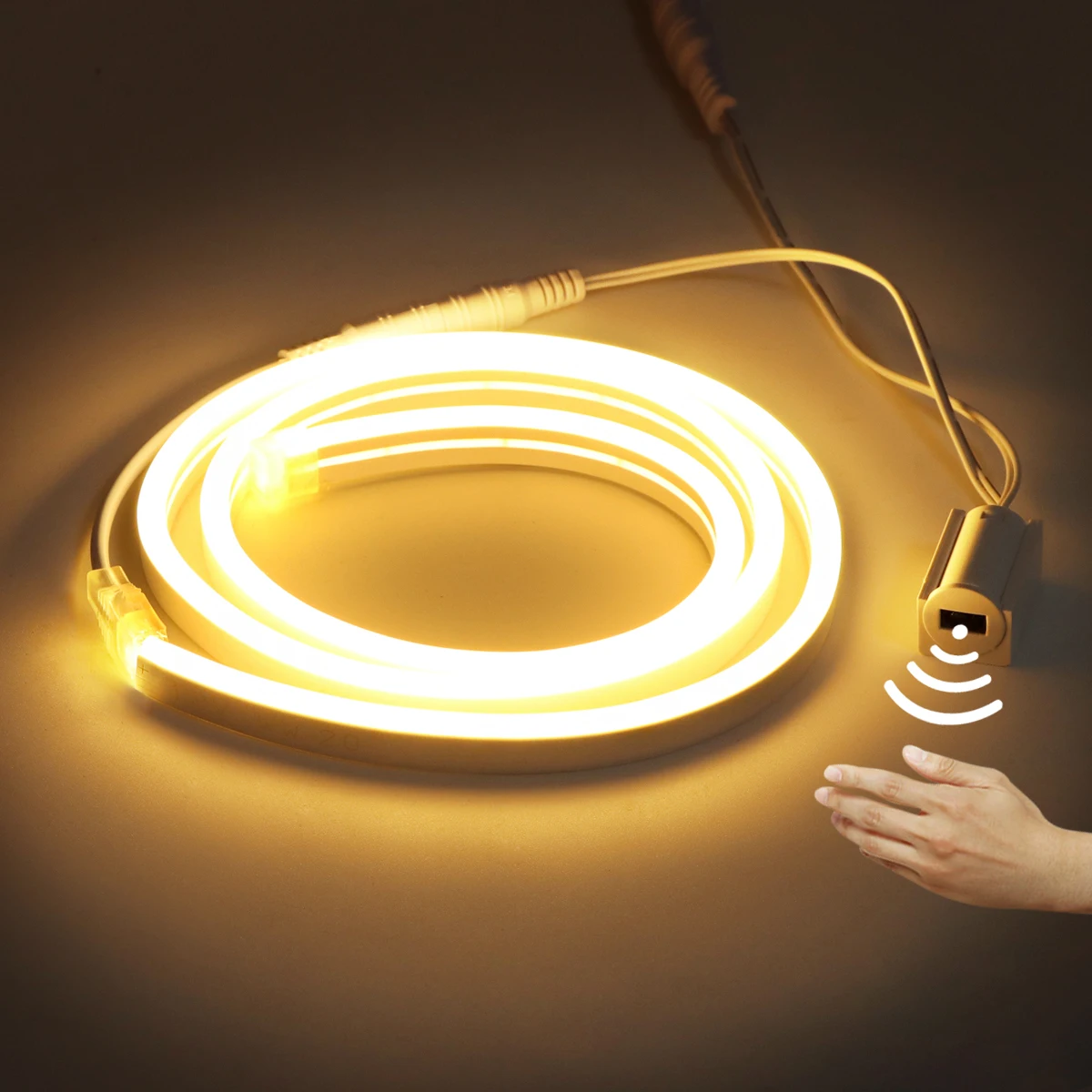 

EU Plug 220V/US Plug 110V Kitchen Lamp Tape 1- 5M Waterproof LED Cabinet Light Strip for Closet Wardrobe Backlight Home Lighting