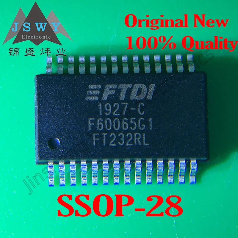 

5PCS FT232 FT232RL FT245 FT245RL SSOP28 USB Serial Chip IC Bridge 100% Brand New Original Free Shipping