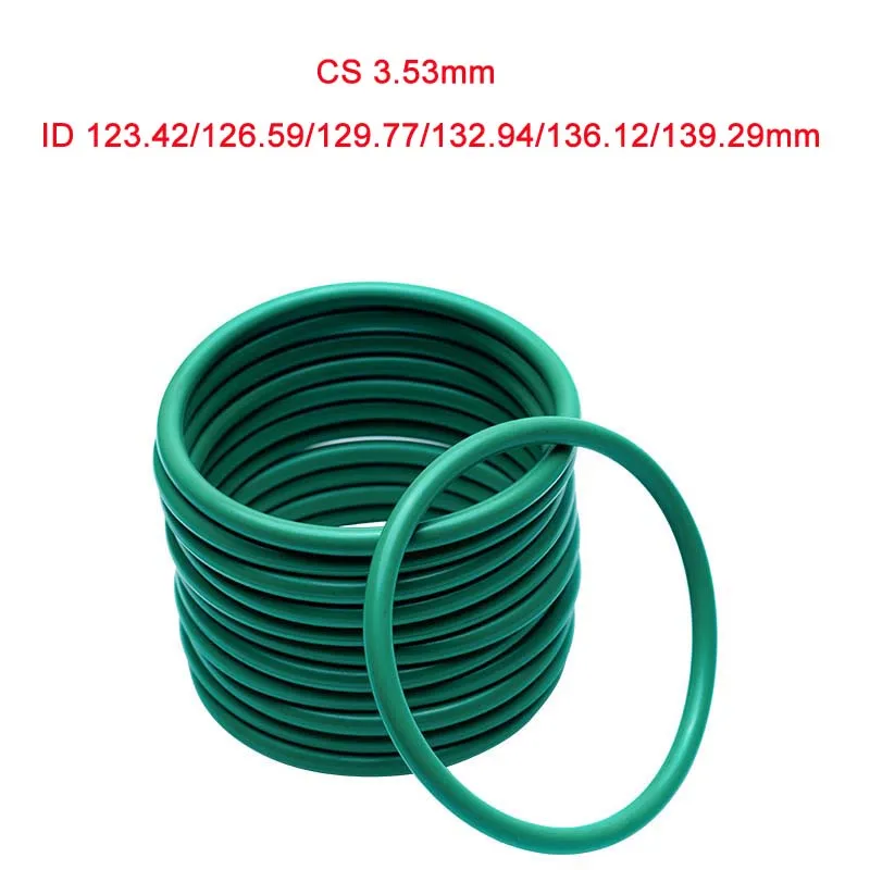 

1Pcs Green FKM Fluorine Rubber O-Ring Oil Sealing Gasket CS3.53mm ID 123.42~139.29mm O Ring Seal Gasket Rings Fuel Washer