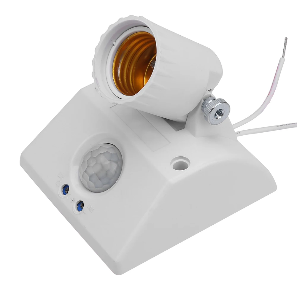 

E27 Infrared Motion IR Sensor Light Holder Base Adapter Switch for Corridor Adjustable Sensitivity LED Light Base