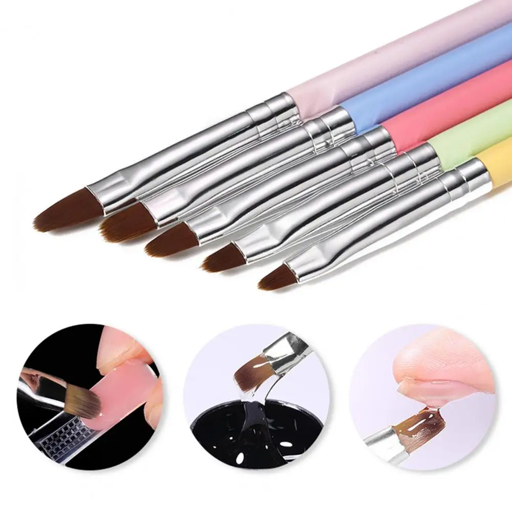 

Excellent Durable Ergonomic Handle All-Purpose Nail Gel Polish Painting Brush for Home Nail Gel Brush Manicure Brush