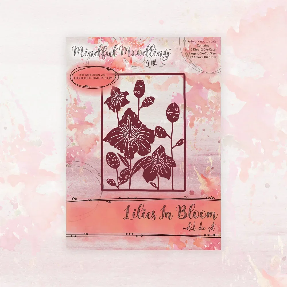 Изящные крылья лилии в цветах металлические Вырубные штампы сделай сам