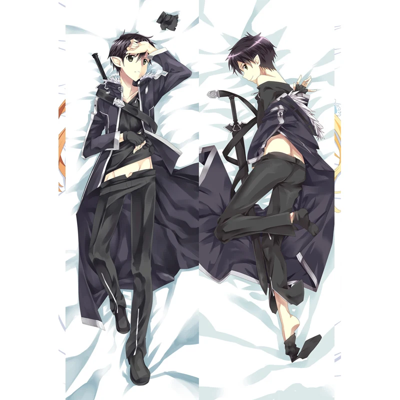 New PatternSword Art Online Yuuki Asuna Pillow Case Bedding Anime Kirito Dakimakura Waifu Hugging Body Pillowcase