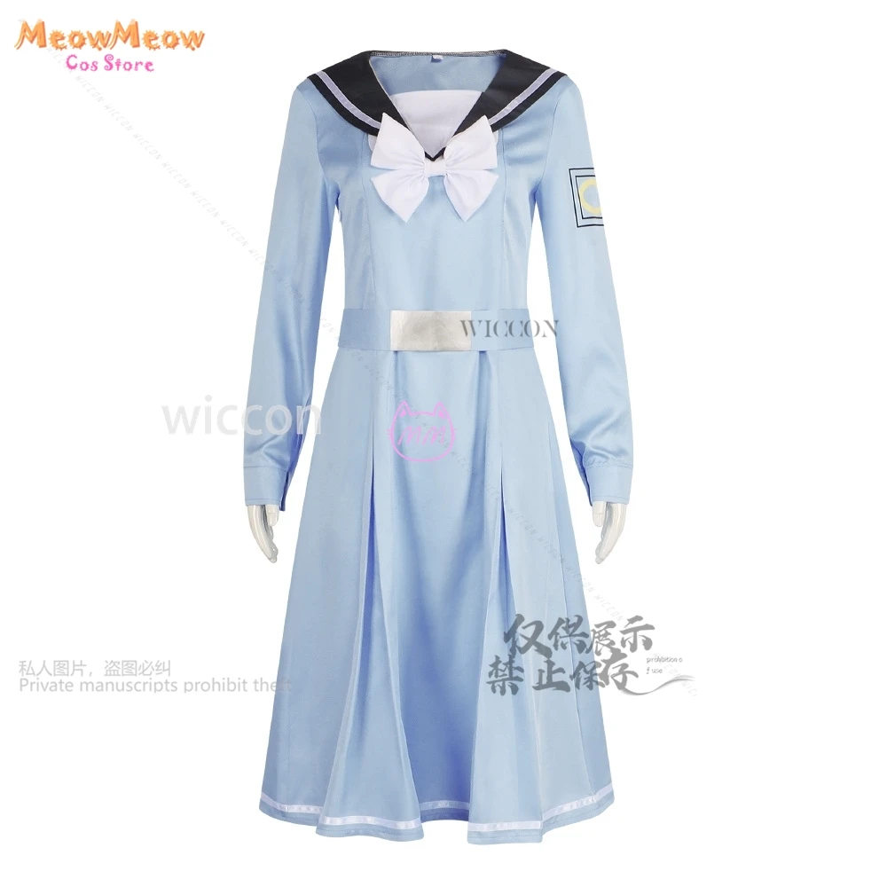 Аниме Kimi No Iro Your Color Hikari Косплей Костюм Синее Платье JK Сейлор Школьная Форма Цвета