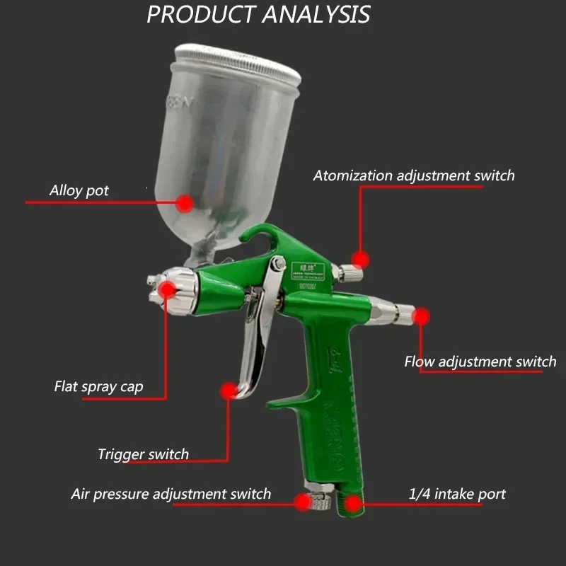 F-2 Усовершенствованная распылительная насадка из нержавеющей стали небольшой
