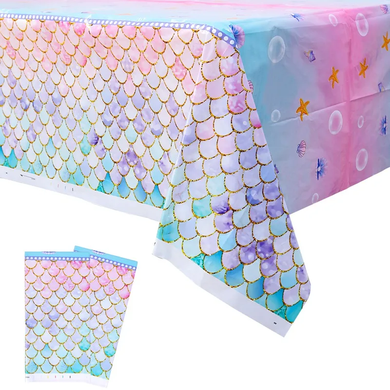 

Little Mermaid Disposable Tableware Mermaid Birthday Party Decoration Baby Shower 1st Birthday Girl Mermaid Party Supplies
