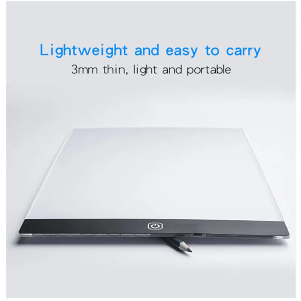 Stepless Dimmable Led Drawing Copy Board Kids Toy to Draw Painting Tablet A5 Size Light Pad Children Learning Educational Game