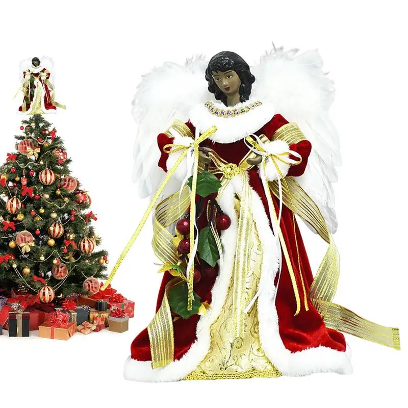 

Angel Ornaments For Christmas Tree Angel Decoration With White Feather Wings Angel Ornaments For Christmas Tree Desktop