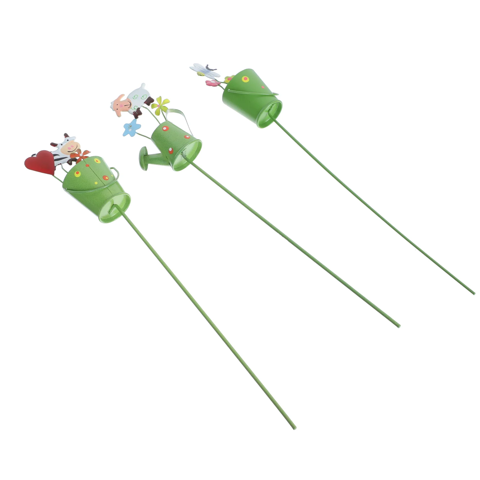 

Garden Stakes Stake Flower Bonsai Decoration Outdoor Pot Floral Lawn Topperdecorations Ornamentscupcake Vegetable Insert Statues
