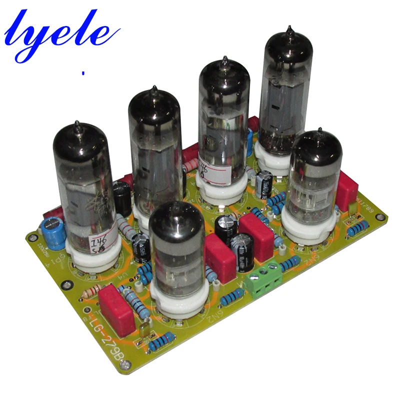 Lyele เสียง Dynaco 6n2 6p14เครื่องขยายเสียงหลอด Push-ดึงสาย Stereo Power Amplifier Board 10W Home Audio