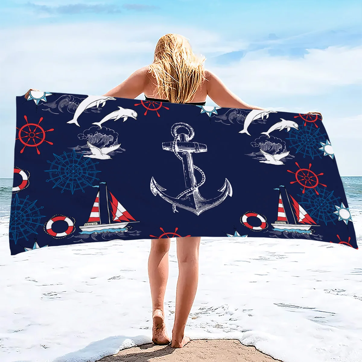 1 шт. банное полотенце с цифровой печатью 160x80 см