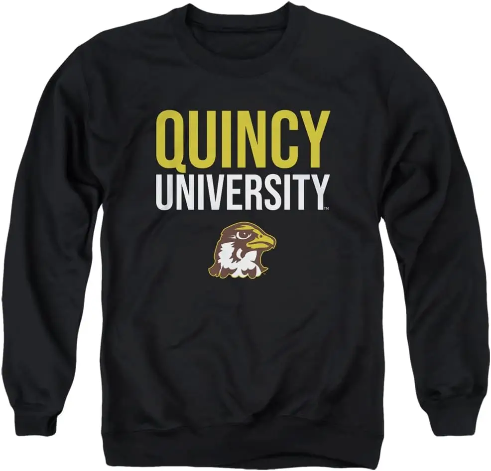 Официальная толстовка унисекс с круглым вырезом для взрослых LOGOVISION Quincy University