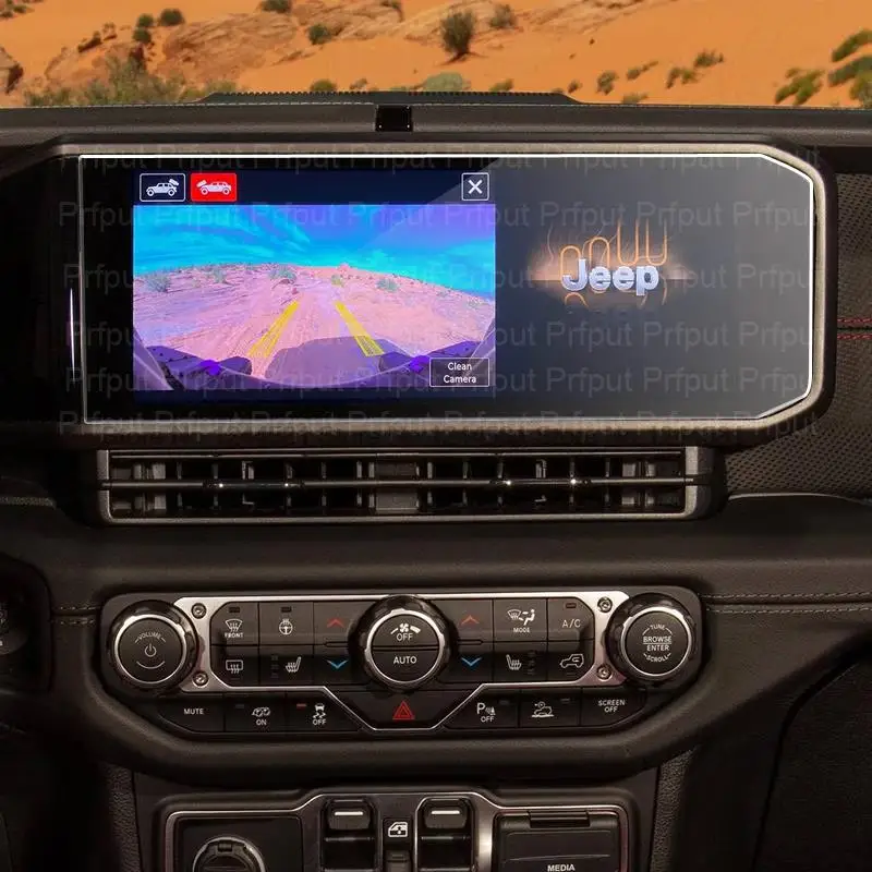

Закаленное стекло для защиты экрана для Jeep Wrangler 2024, 12,3 дюйма, автомобильная система GPS-навигации, Защитная Наклейка для дисплея
