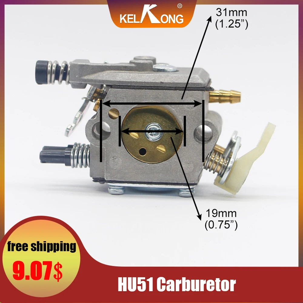 

KELKONG Carburetor Fits Husqvarna 51 55 50 Replace Walbro WT-170 WT-223 Chainsaw 503281504 Carby Replaces Zama C15-51