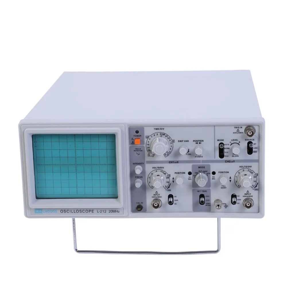 

LW L-212 20MHZ Laboratory Dual Channel Analog Oscilloscope Portable Oscilloscope