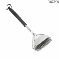 yozwoo barbecue grill bbq brush clean tool grill accessory stainless steel bristls non stick cleaning brushes barbecue accessory
