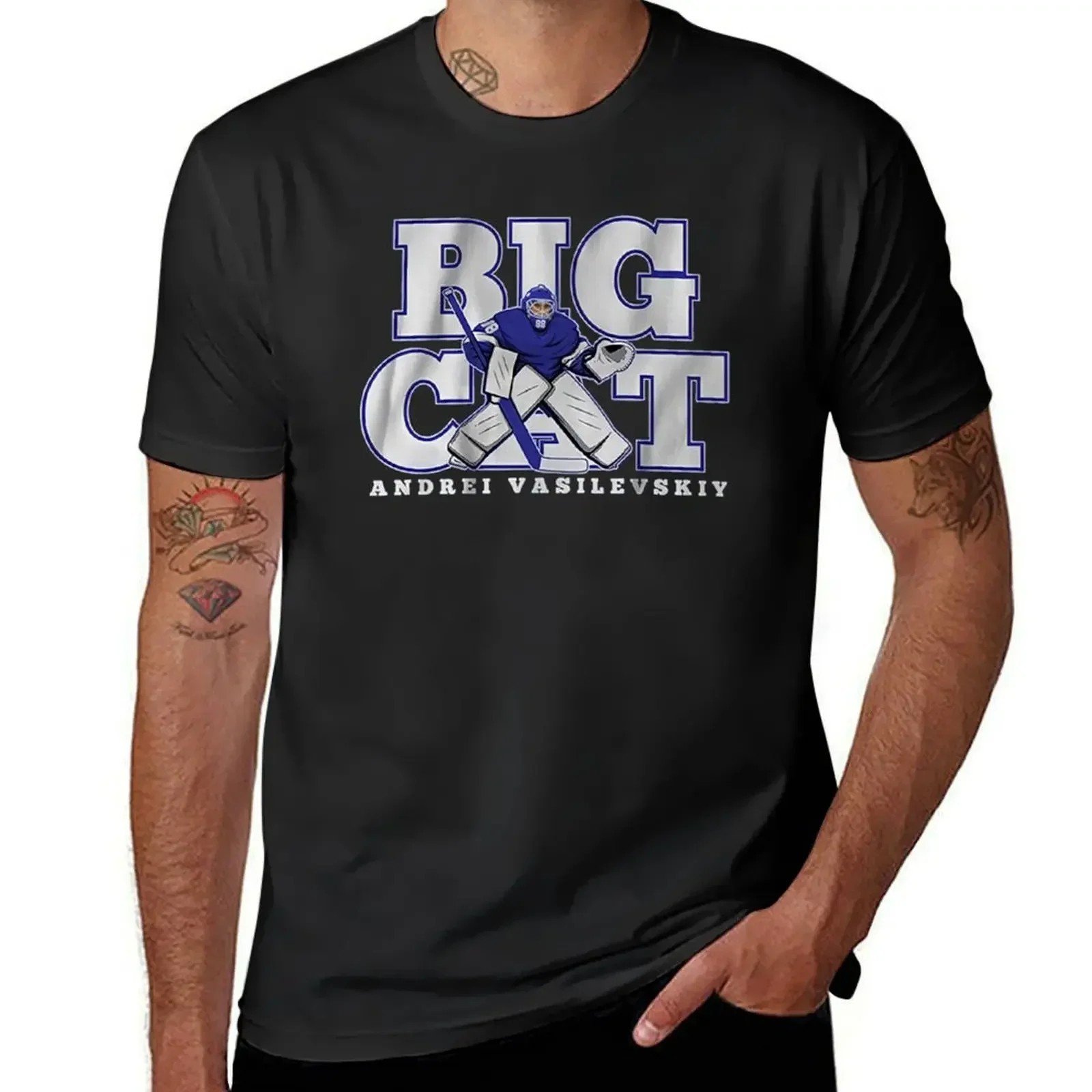 Футболка Big Cat Andrei Vasilevskiy быстросохнущие летние топы облегающие футболки для