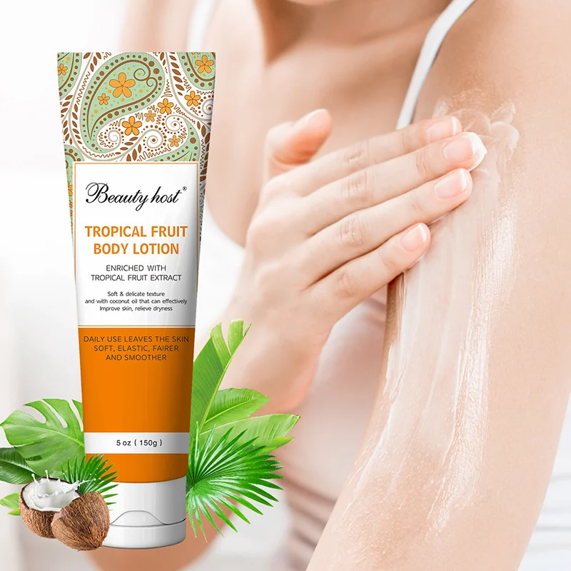 

150g Beauty Host Rose Shea Butter Tropical Fruit Moisturizing Body Cream Whitening Body Lotion Lightening Skin Care