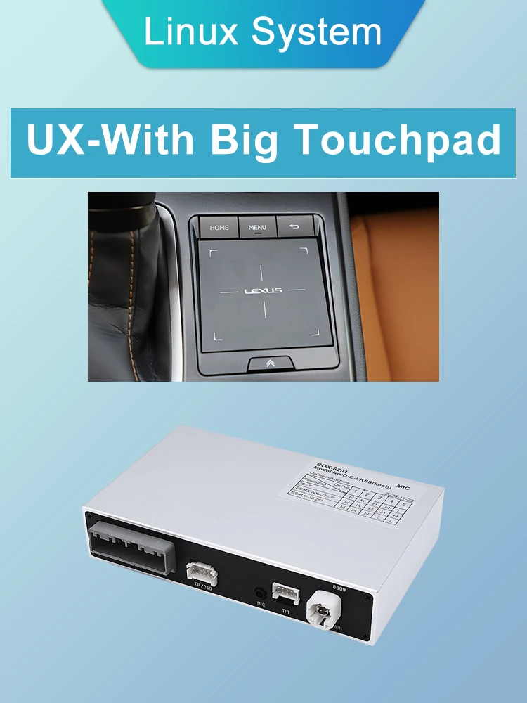 

STWEI Wireless CarPlay для LEXUS с большим тачпадом RX RC ES UX NX LC LS 2016-2021 Видеоплеер Android Auto Mirror Link