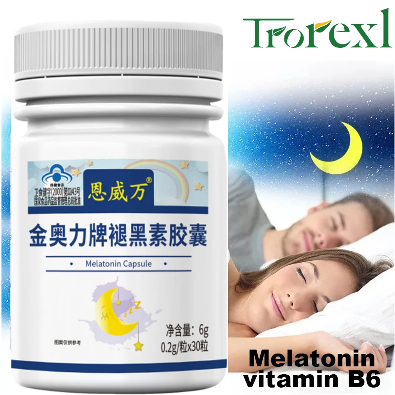 

Trorexl Night Time Sleep Aid Help Improve Insomnia for good sleep 1 capsule before bed