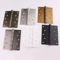 Brand New 2PCS 5Inches Stainless Steel Heavy Duty Door Hinges Widened Thickened Ball Bearing Silent Furniture Door Hinge 6Colors