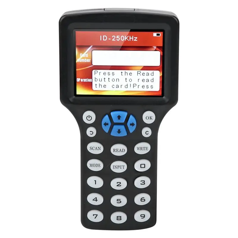Фото ABZZ-10 Частотный RFID-считыватель/записыватель смарт-карт +5X CUID/UID брелоков 125K 13.56МГц, копировщик RFID-ключей, репликатор ключей №2
