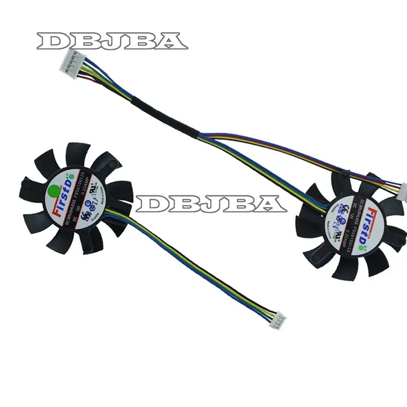 

2PCS/SET FD5010U12S Graphics Card Cooling Fan For ASUS GTX1050TI-O4G-LP-BRK