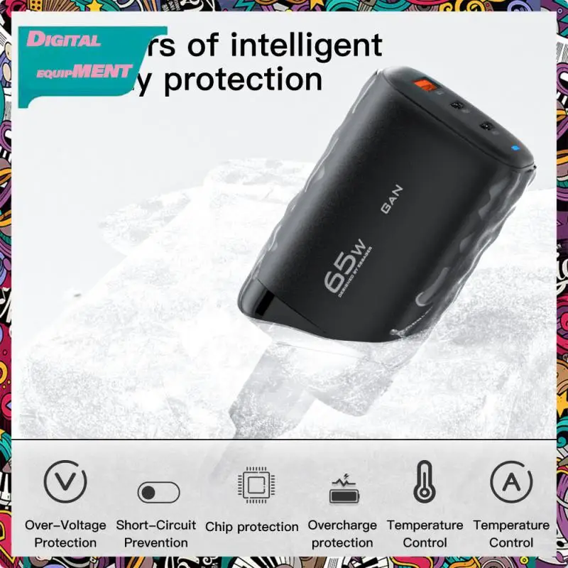 

65w Qc3.0 Usb Charger Quick Charge Pd3.0 Fast Charging Phone Charger 65w Gan Charger Fast Charger Universal Mobile Accessories