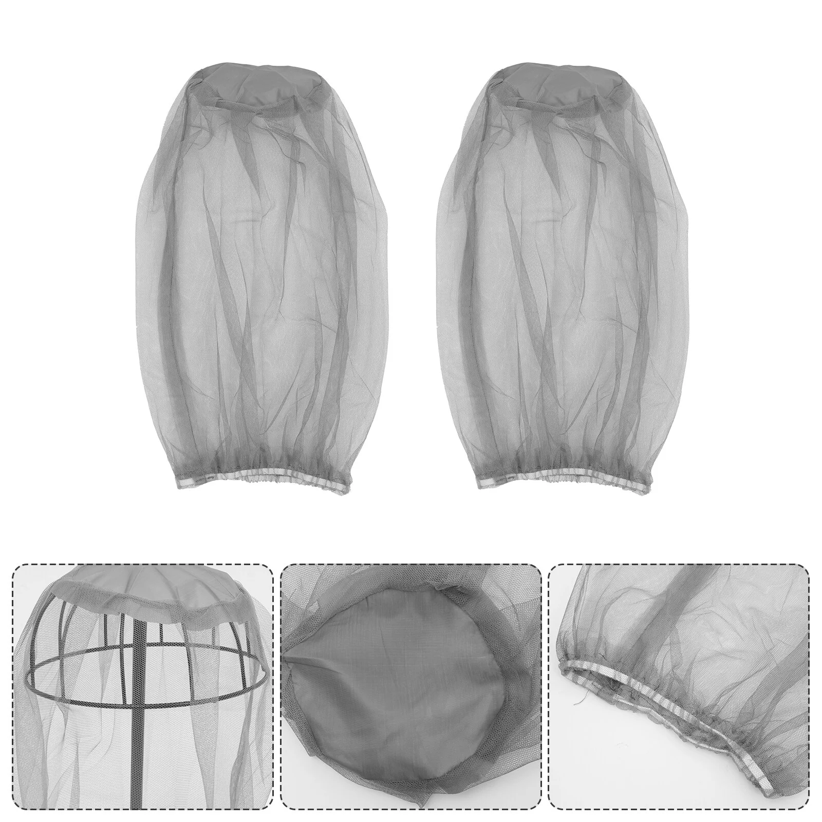 

3 Pcs Insect Net Sunshade Mask Netting Outdoor Head Mosquito Hat Breathable Fishing Outdoor Mosquito Nets 70d Nylon Mesh Men