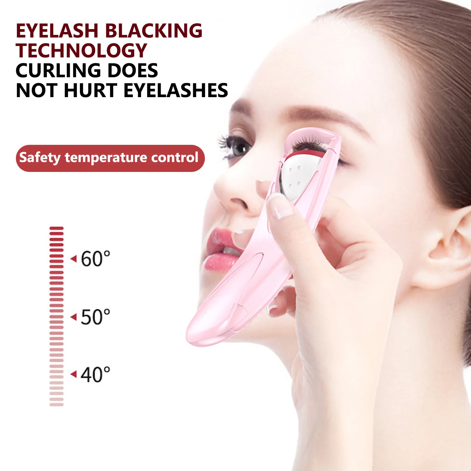 

Electric Heated Eyelash Curler Long-Lasting Curl Electric Eye Lash Perm Eyelashes Clip Eyelash Curler Device Makeup Tools