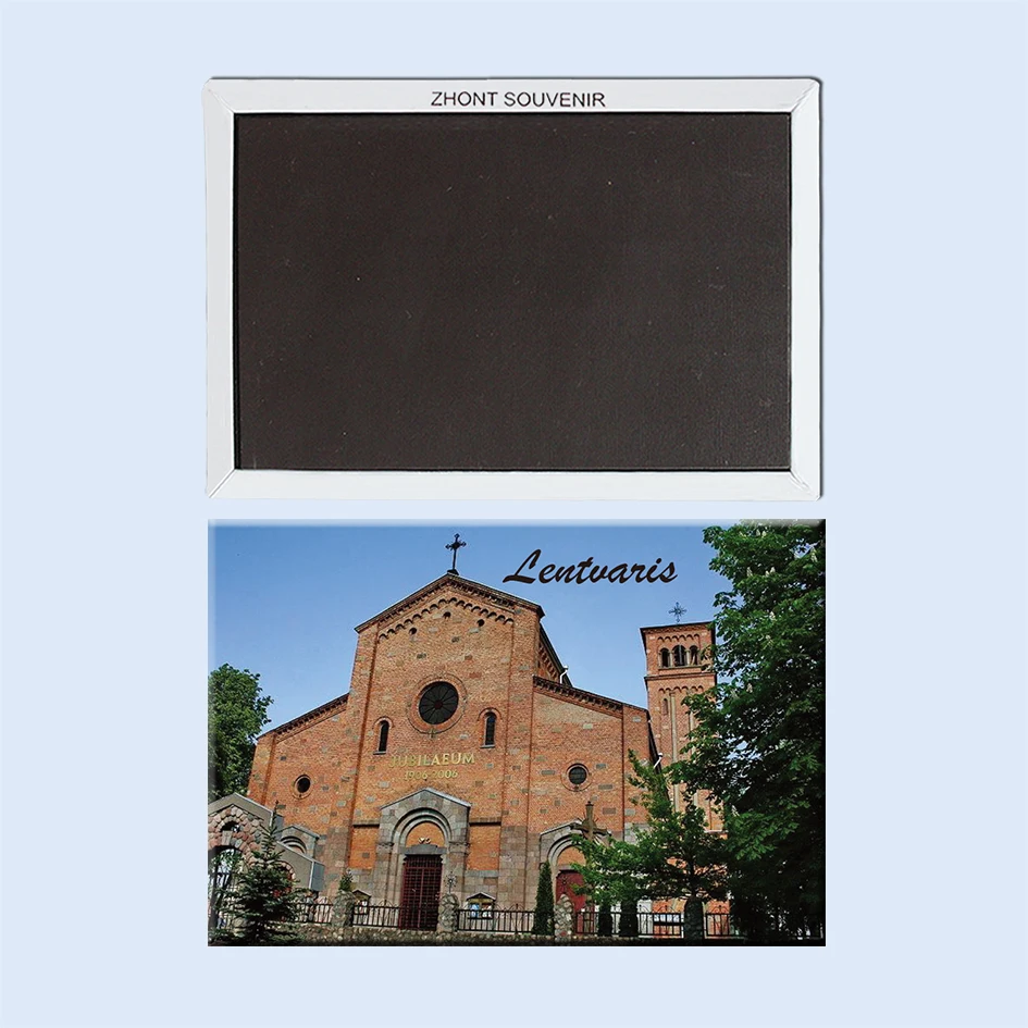 

Church-Facade-in-Lentvaris Fridge Magnets Travel souvenirs 21916