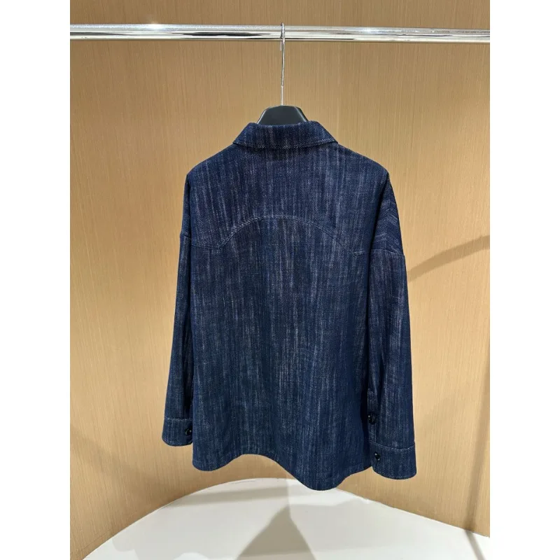 Осенний новый высококачественный джинсовый пиджак с лацканами SuperAen длинные