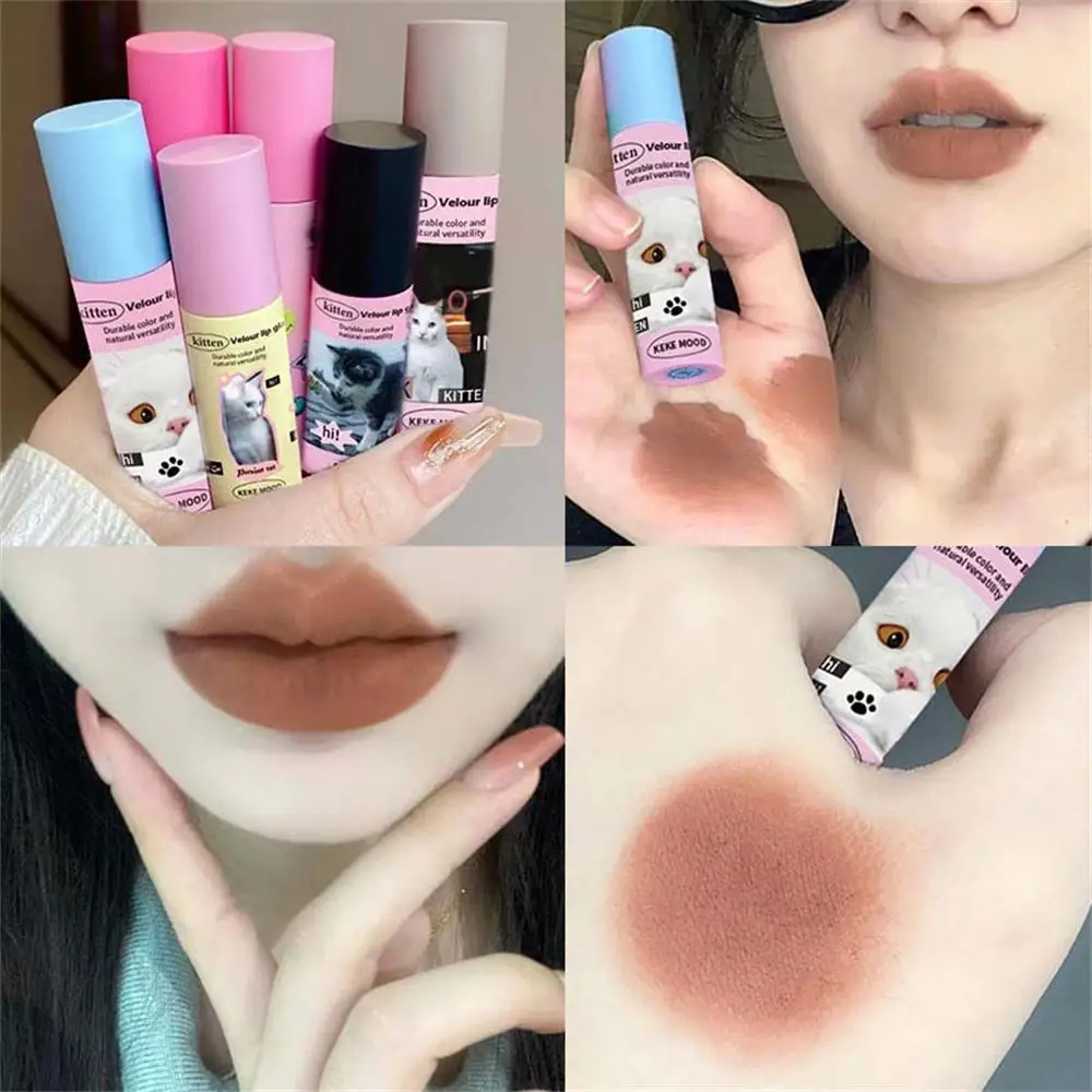 

New!!!Make Up Lips Matte Liquid Lipstick Waterproof Long Lasting Sexy Pigment Cute Glitter Style Lip Gloss Beauty Red Lip Tint
