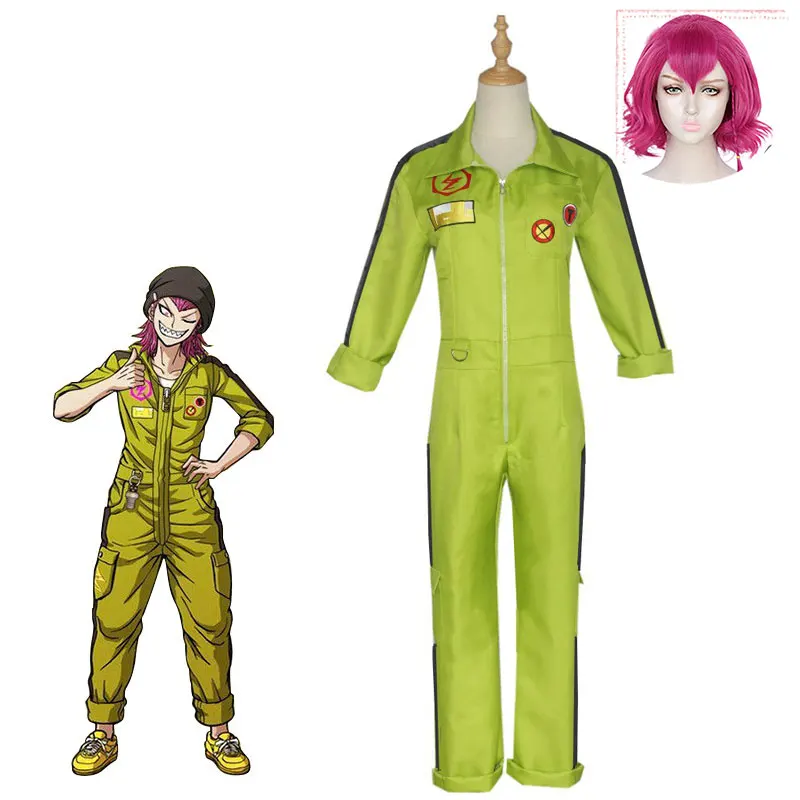 

Костюм для косплея Danganronpa 2 Kazuichi Souda, комбинезоны, боди для взрослых, унисекс, карнавальные костюмы для вечеринки, аниме
