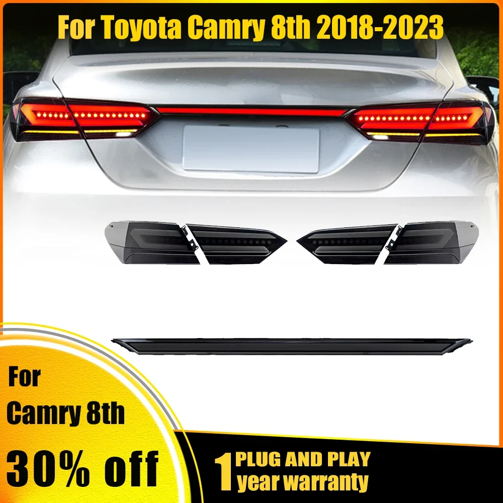 Светодиодные автомобильные фары через задние фонари в сборе для Toyota Camry 8-го