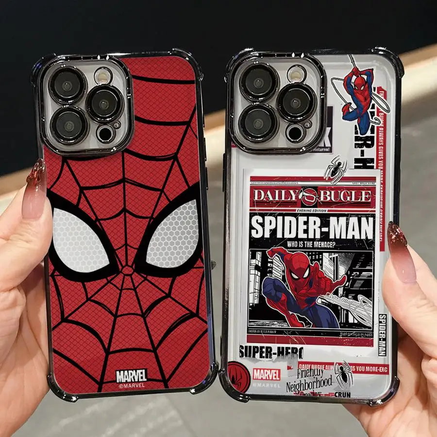 Фото Новый чехол для телефона Marvel Spider-Man для Apple iPhone 17 Pro Max 14 13 16e 11 Air 15 16 Pro 12 Plus №2