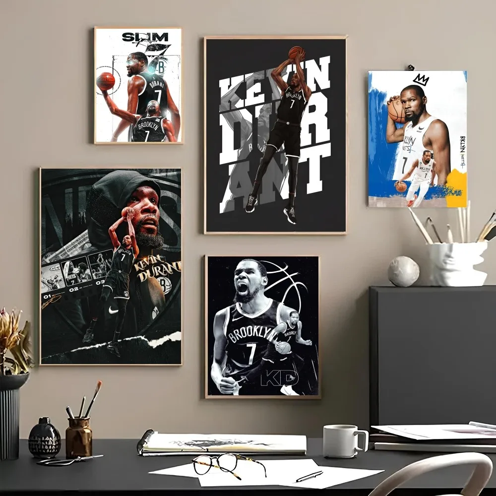 1 шт. баскетбольный игрок K-Kevin Дюрант плакат самоклеящееся искусство семейный