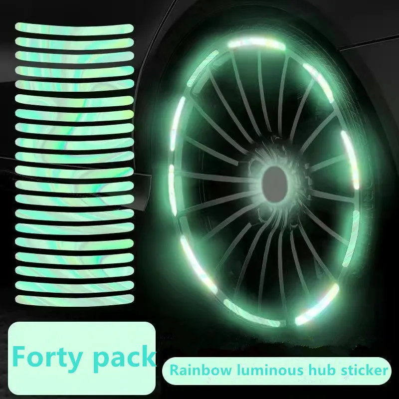 

Автомобильная наклейка, автомобильное колесо, яркая наклейка, светящаяся в темноте, декоративная наклейка, автомобильные аксессуары
