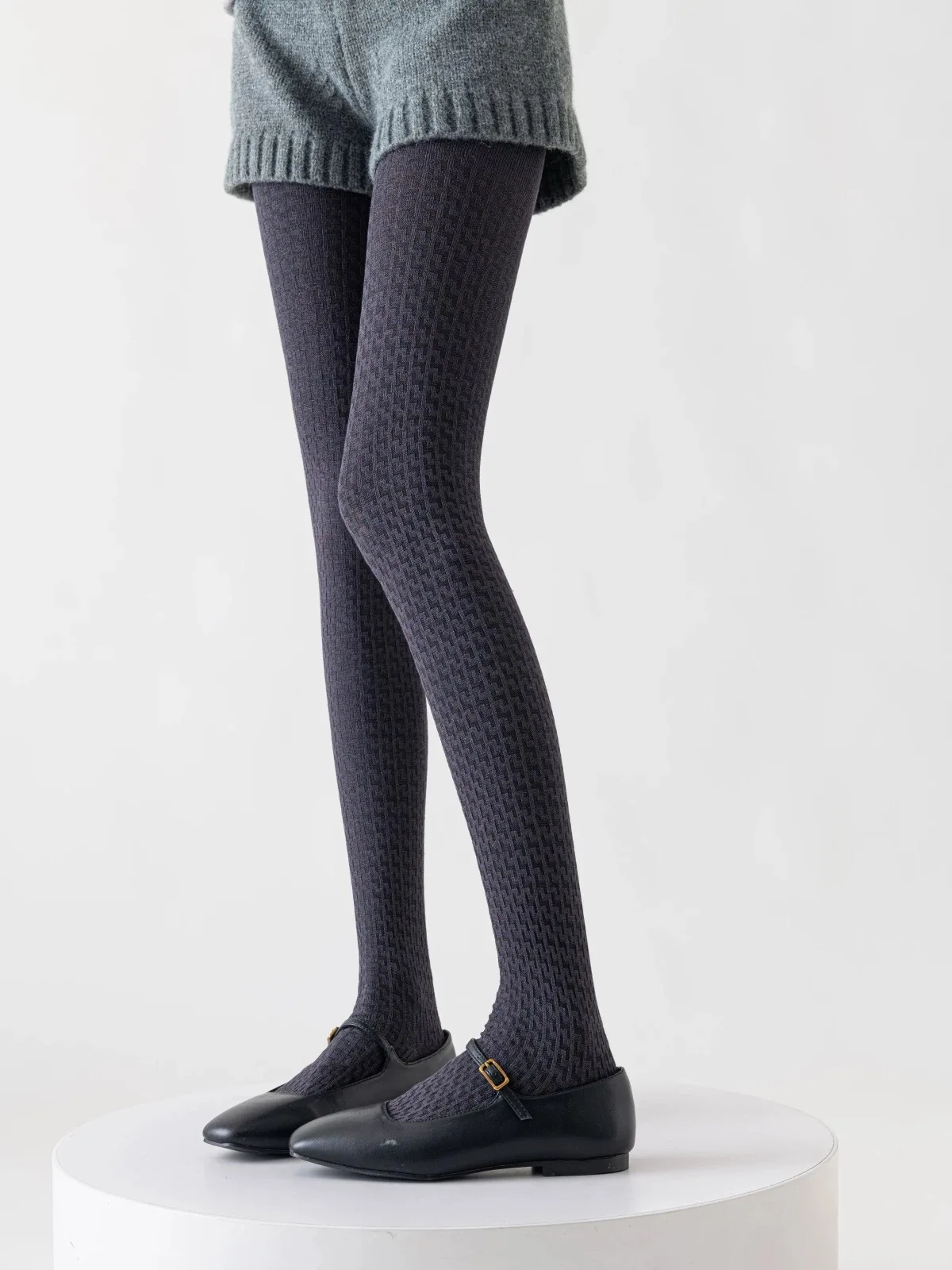 Весенне-осенние женские винтажные вязаные леггинсы в японском стиле Mori Girls с