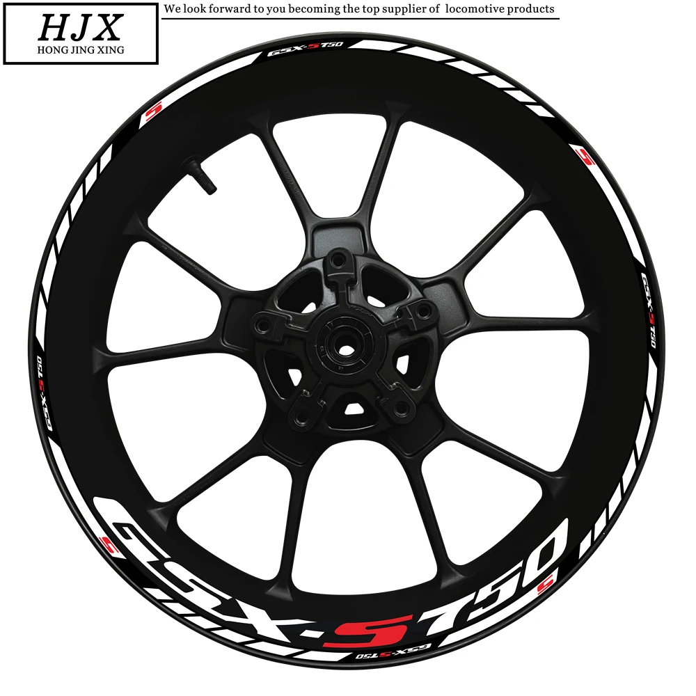 

For Suzuki GSX-S750 LOGO Motorcycle Wheel Hub GSXS750 Decal New Decorative Set GSXS 750 S750 Rim High Quality Reflective Sticker