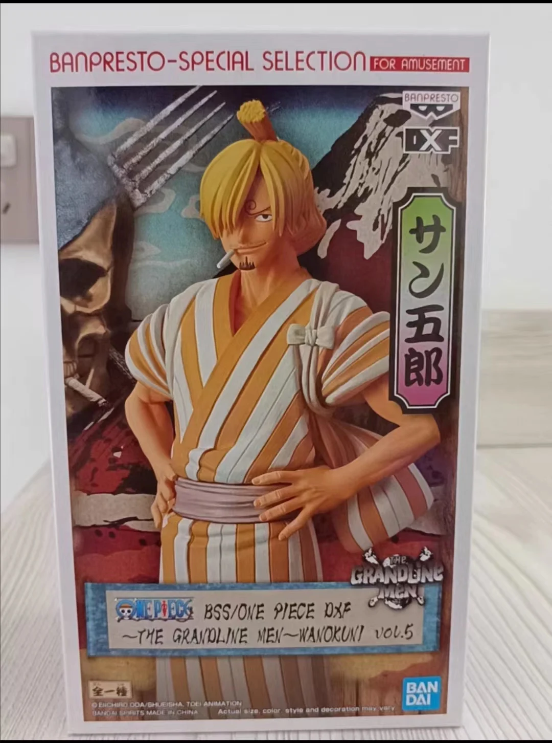 Оригинальная фигурка _ 100% Banpresto DXF One Piece THE GRANDLINE MEN WANOKUNI Vol.5 Sanji Аниме ПВХ модель в