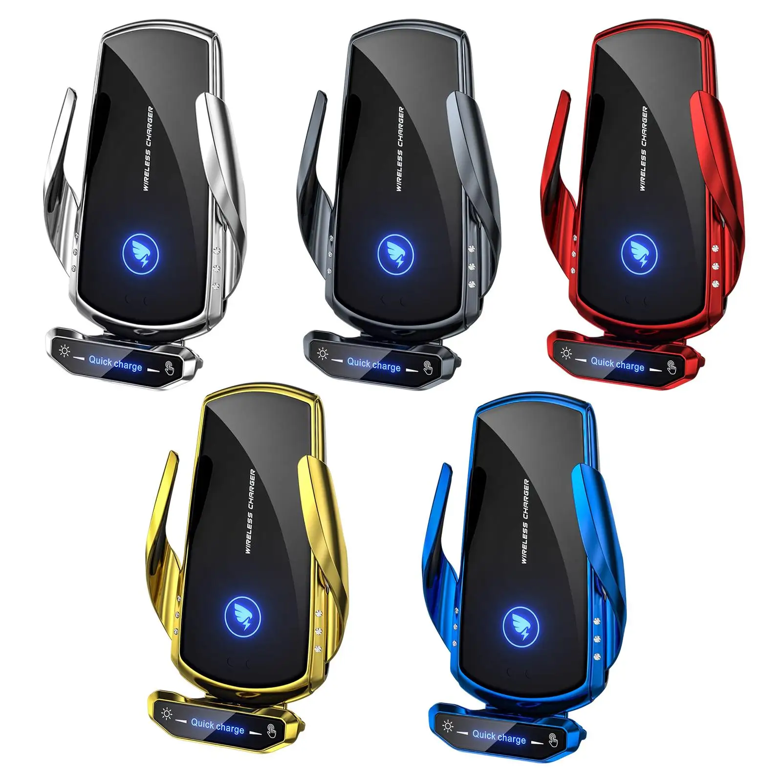 

Автоматическое Беспроводное зарядное устройство s автомобильный держатель быстрая зарядка Беспроводная зарядка Смарт авто зажимное Qi зар...