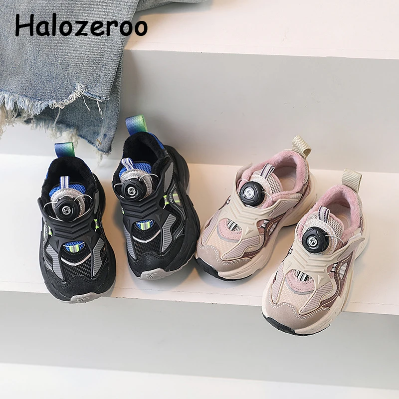 

Новинка, детские спортивные кроссовки, черные кроссовки для маленьких девочек, детские брендовые массивные кроссовки, Теплые повседневные кроссовки для мальчиков, кроссовки для тренировок на зиму