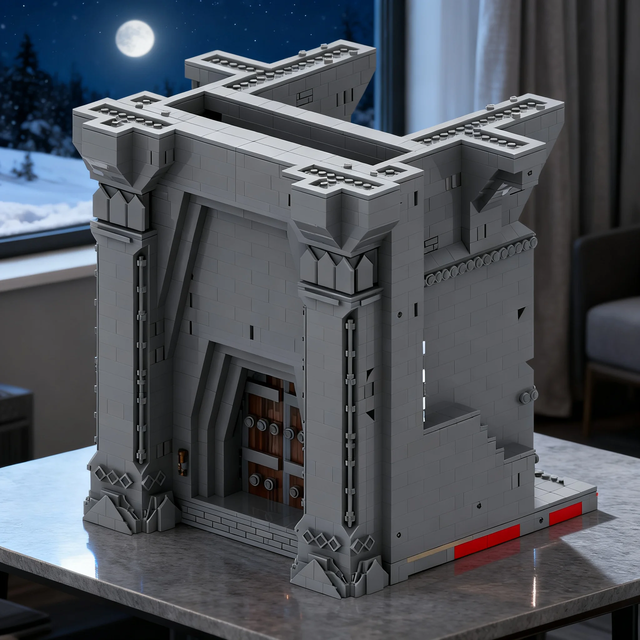 Фото 2568 деталей MOC UCS Мория, гробница Балина, часть сцены из «Хоббита» и «Властелина колец», модель-конструктор, игрушка, строительные блоки, рождественские подарки, DIY-набор из кирпичиков №1