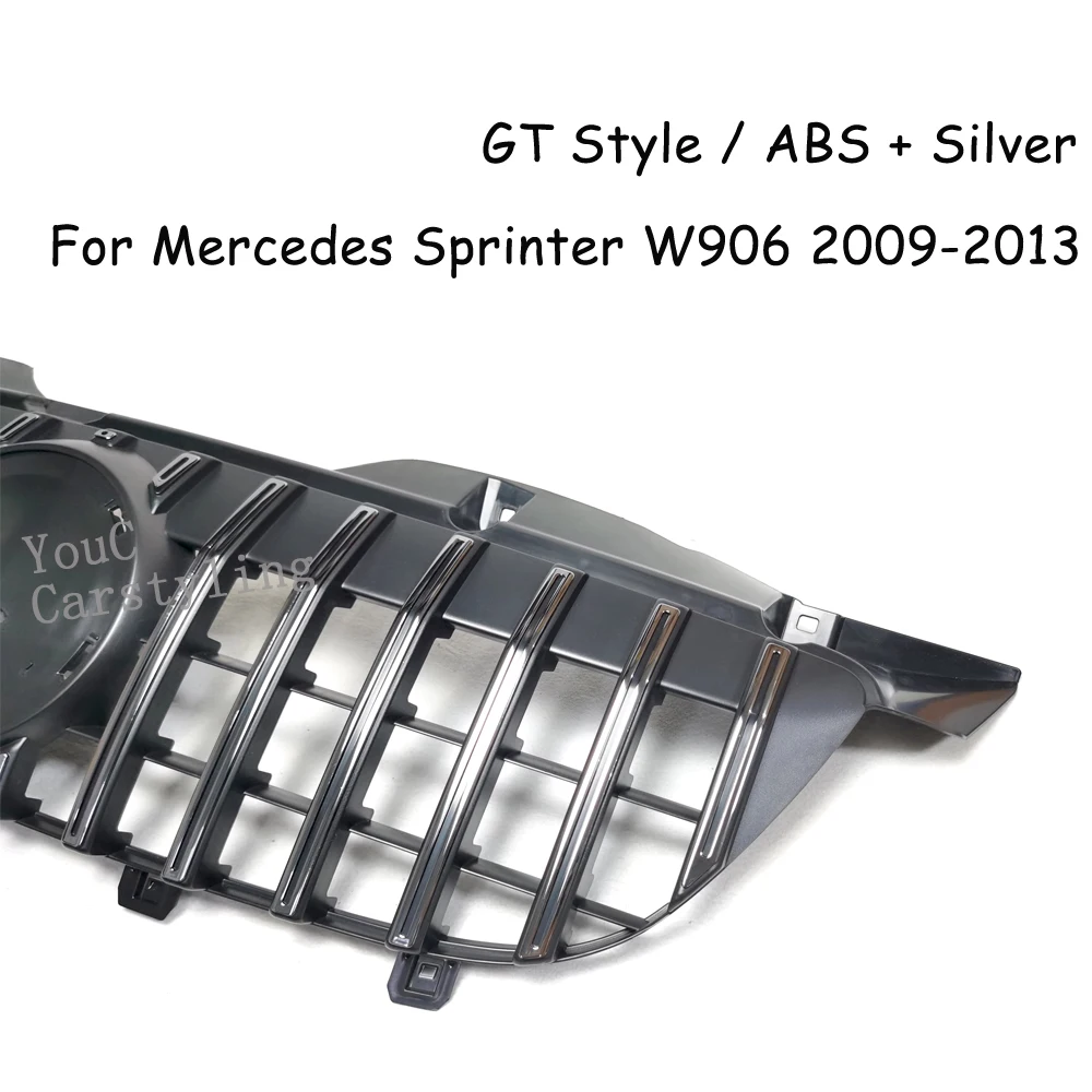 W906 GT стиль передний бампер Гриль для Mercedes Benz 2500 3500 2009-2013 фургон facelift Racing решетка
