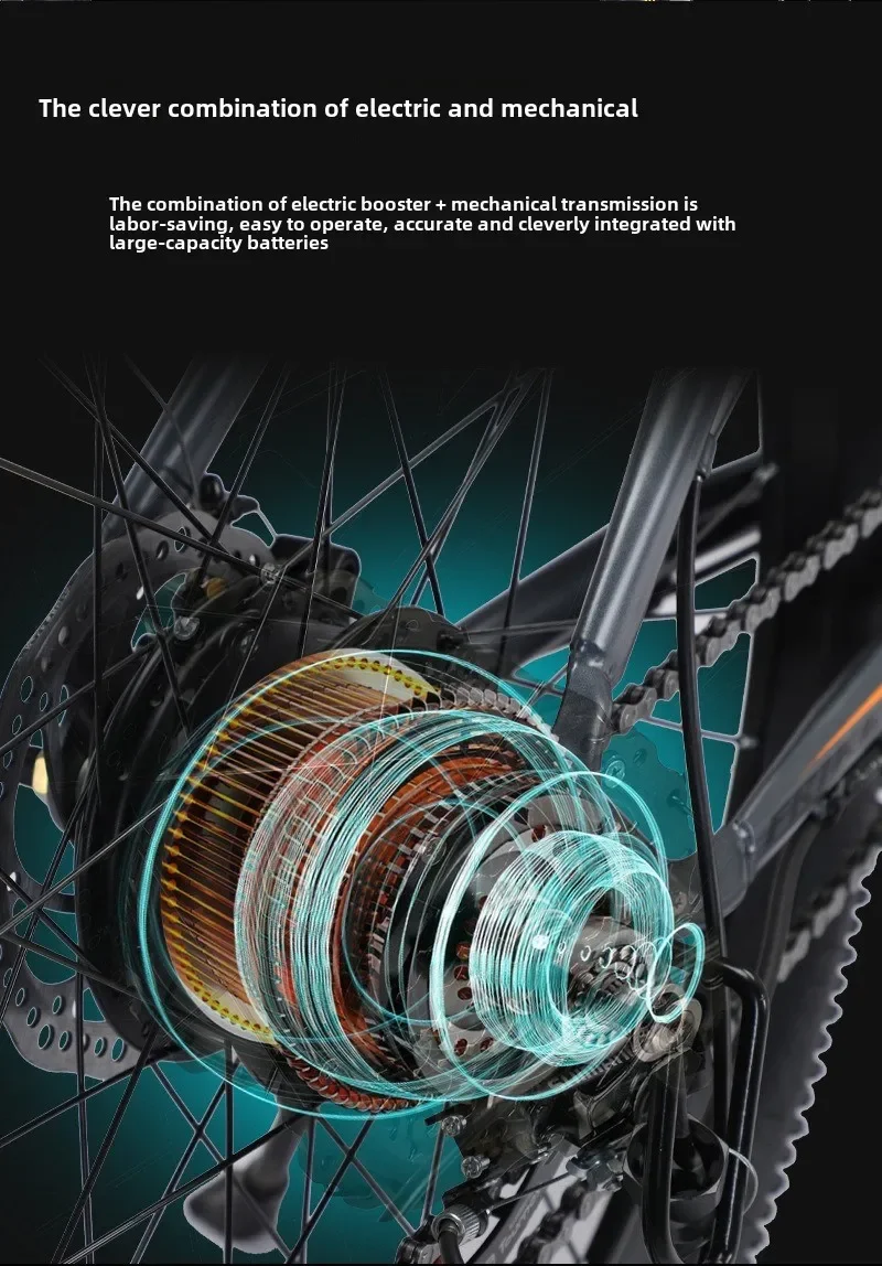 Электрический горный велосипед с электроприводом двигатель 250 Вт 36 В 10 Ач